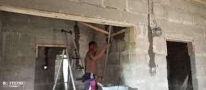 laying of pipes for electrical works