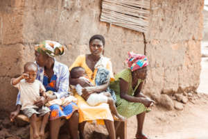women and children with no health facility