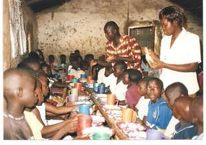 Give orphans in kisumu slums food and clothing.
