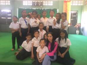 Sreymom with her students