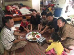 Bun Leang with his family