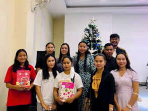 With fellow University Scholars & Panhary of CWEF