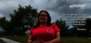 Roxana regains courage at the Motivation camp