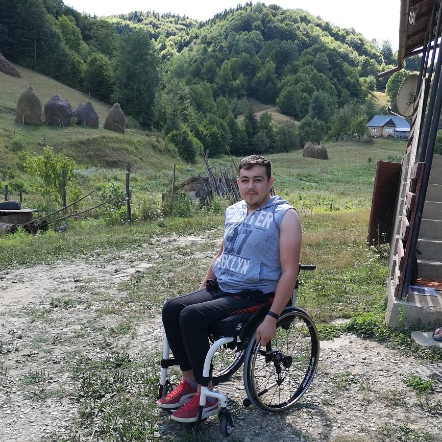 Ionut at his house in the hills of Transylvania