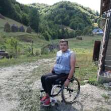 Ionut at his house in the hills of Transylvania