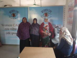 Vision testing at  Vision centre of Women Can