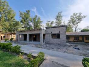 Another exterior view of building construction