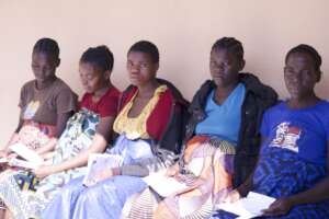 Waiting for their prenatal exams