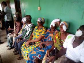Techiman patients wait for eye patch removal