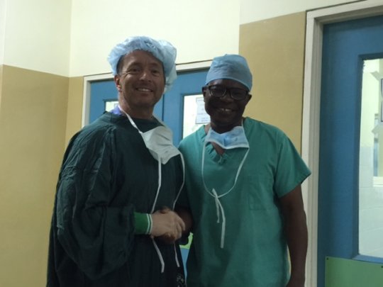 Drs. Geoff Tabin and Seth Lartey