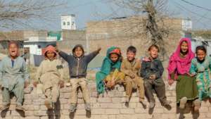 Kids posing for picture after the class