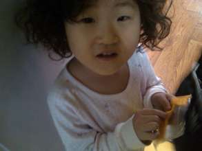 One of our youngest beneficiaries. :-)