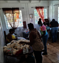 Basic food and medical supplies were essential