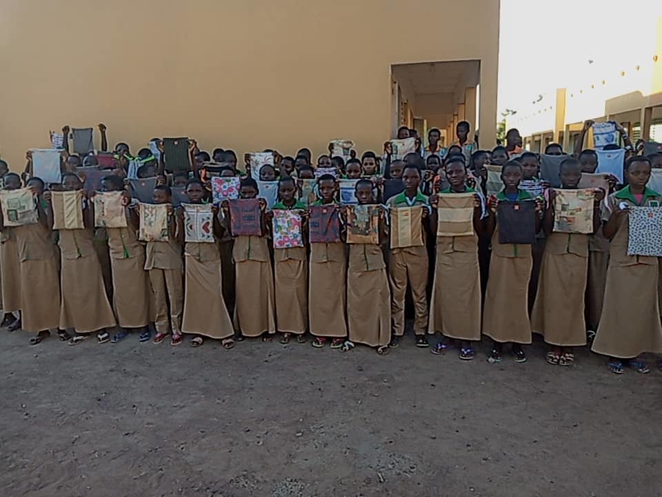 Girls of the LAP with their kits