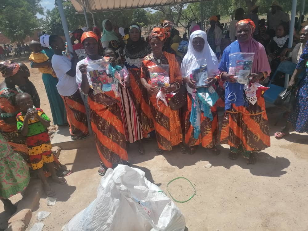 women of Sipigui with their protection kits
