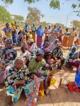 Women during the meeting
