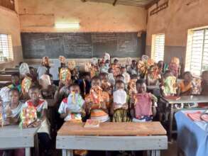 Some of the girls with their kit