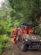 Firefighters with their new UTV