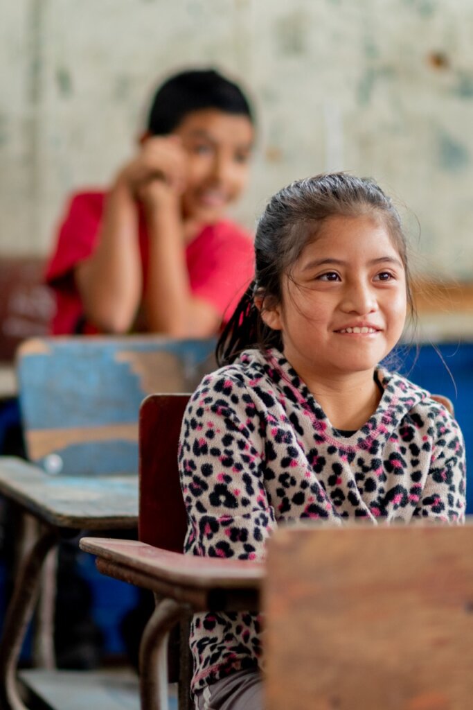 Happy Girl at school