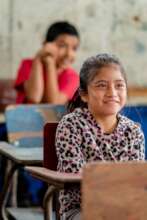 Happy Girl at school