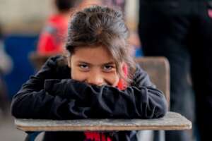 Happy Girl at school
