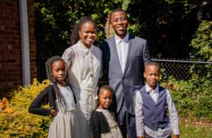 Refugee family originally from Nigeria
