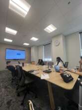 Students working hard