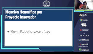 Kevin got an honorable mention for innovation