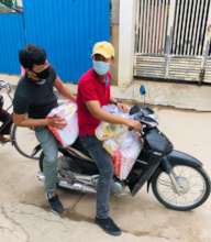Dove staff help deliver heavy items