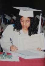 Maricruz at her high school graduation