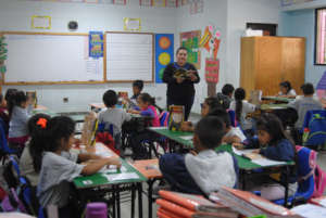 Carla in her classroom at New Hope School