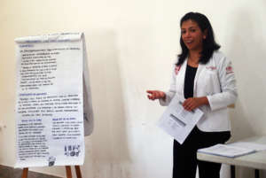 Dr. Miriam facilitated the training
