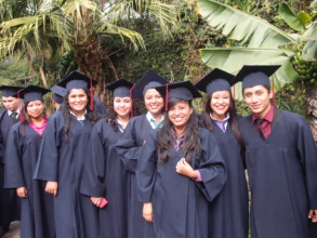 Graduates waiting for the ceremony to begin