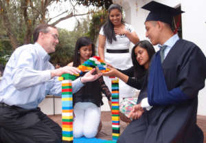 Juan, his sponsor Steve, and the tower challenge