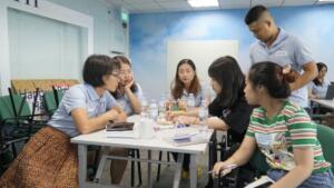 Team work activities in Da Lat city