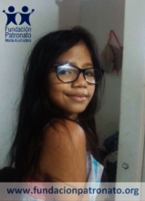 Nicole with her new lensses