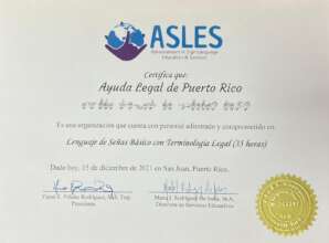 Certificate ASLES