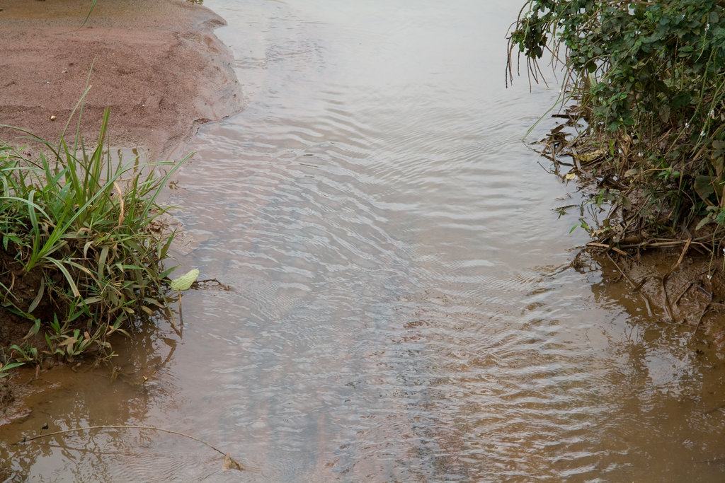 Onura muddy water pond for drinking