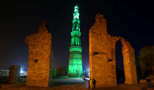 Qutab Minar turns green for organ donation