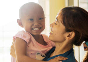 Critical cancer surgery for Cambodian infants