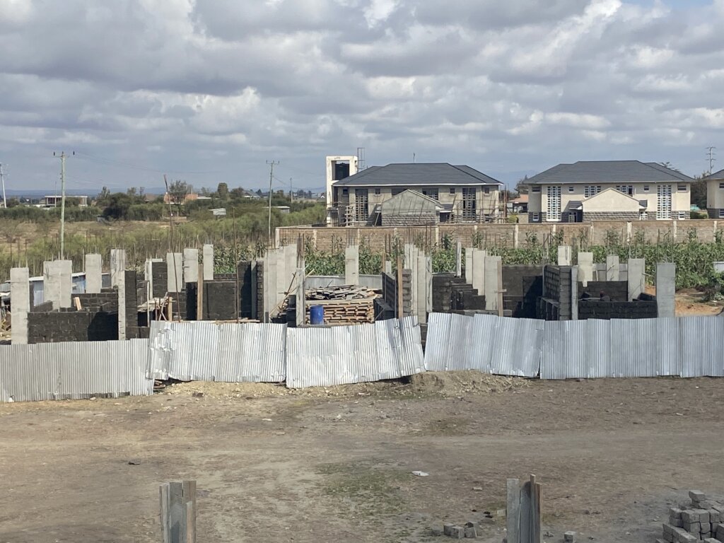 Full view of on going construction