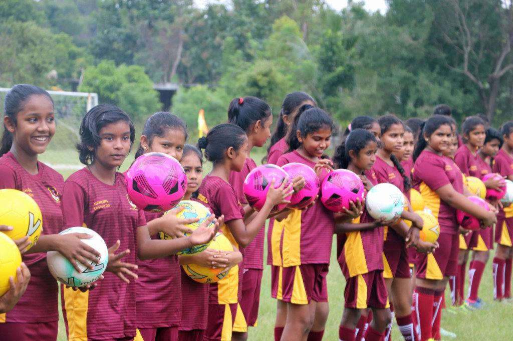 Polonnaruwa Girls Football Academy 70 Children
