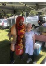 Selling sausage sizzles at our local markets