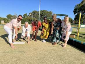 Celebrating our volunteers with a game of bowls