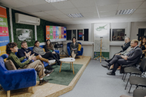 Friday evening panel discussion at The Base
