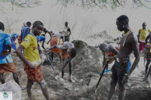 Pokot Men Participating in Sand Dam Construction