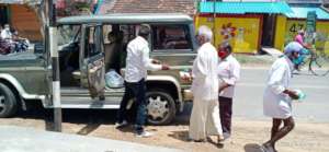 One aged person received food and water