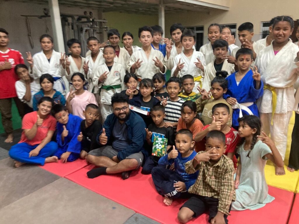 Children with AI trainer