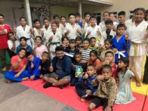 Children with AI trainer