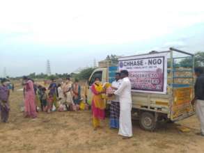 Distribution of food groceries